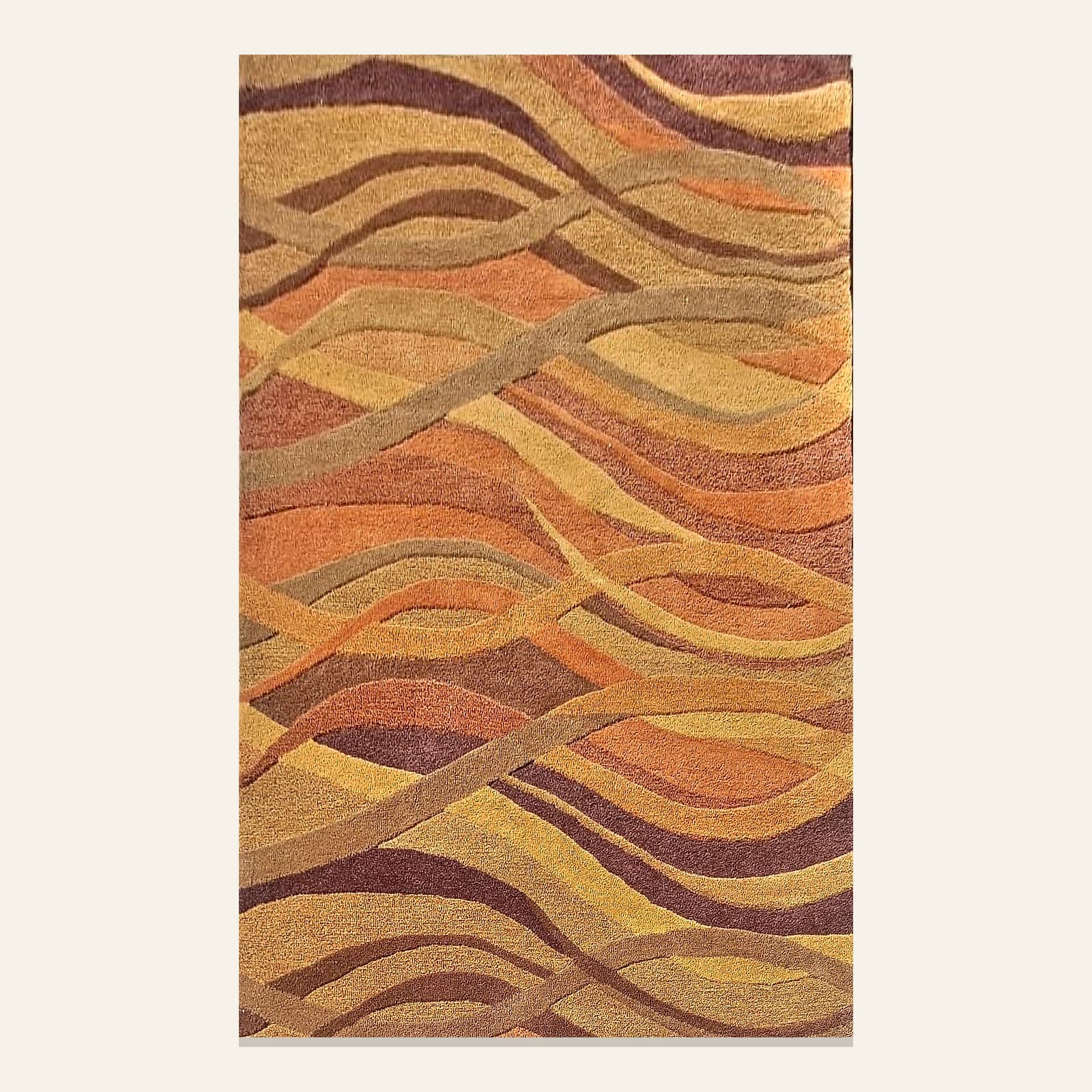 Sahara Waves — Modern Rug by Awadh Carpet