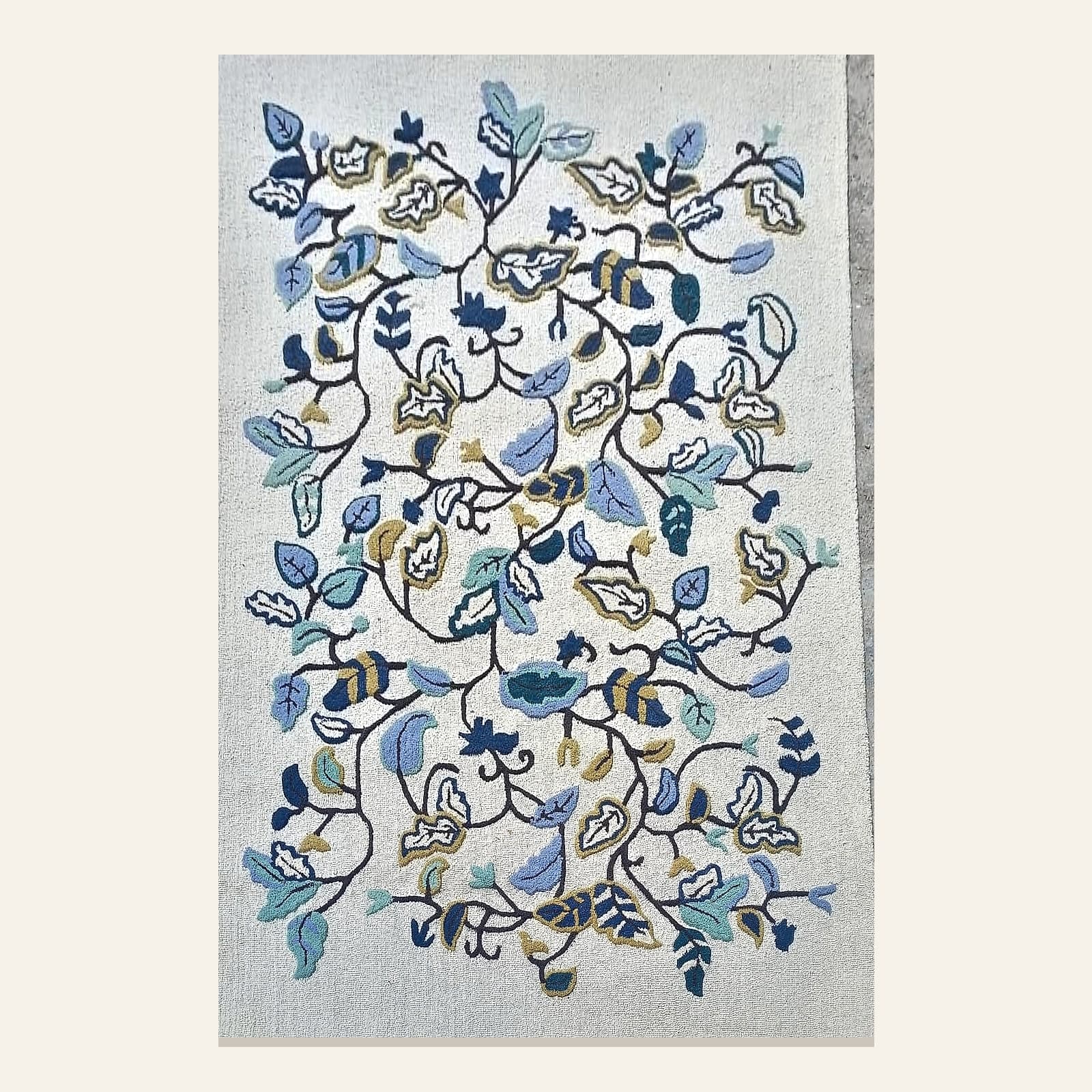 Gulistan Blue — Hand-Knotted Carpet by Awadh Carpet