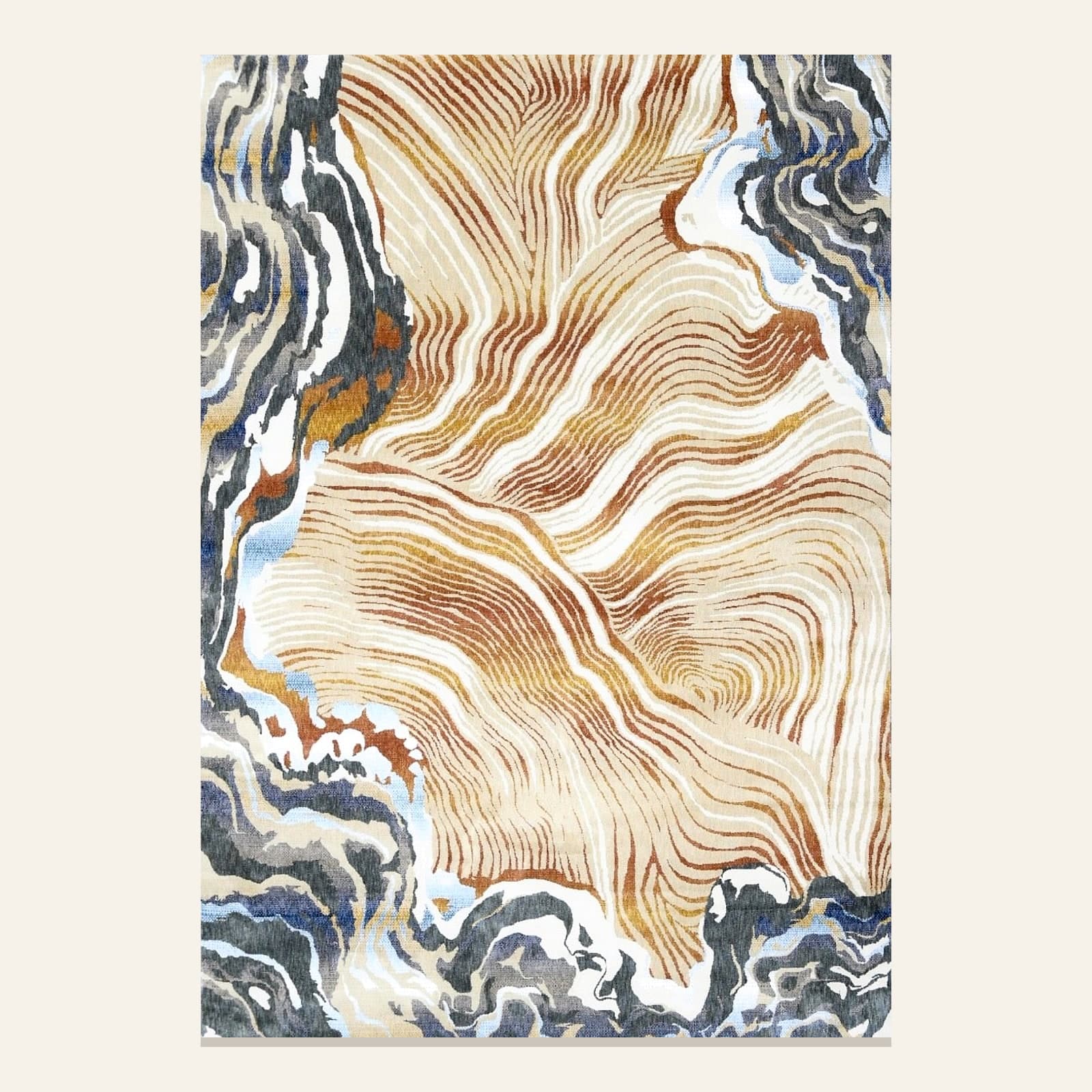 Utsav UV 15 · Rust — Utsav Collection by Awadh Carpet