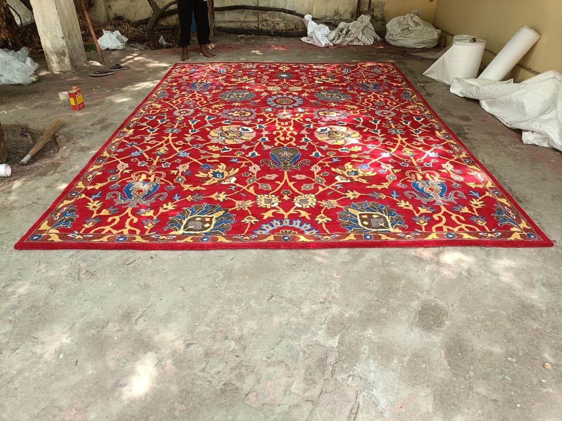 Dyeing — Awadh Carpet process